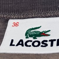 Тънка блуза LACOSTE цвят капучино, снимка 6 - Блузи с дълъг ръкав и пуловери - 40313633