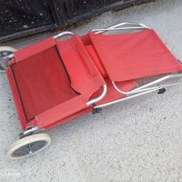 Шезлонг, плажен стол на колела, сгъваемо легло туристическо , снимка 6 - Къмпинг мебели - 40999060