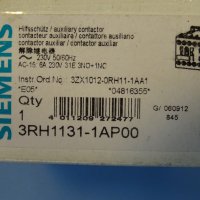 контактор Siemens 3RH1131-1APOO contactor auxiliar, снимка 8 - Резервни части за машини - 39383123