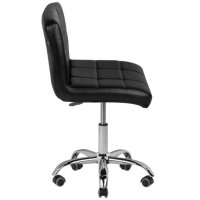 Козметичен стол - табуретка с облегалка A-5299 - бял б черен 48/61 см, снимка 9 - Друго оборудване - 38393043