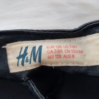 Кожено яке H&M 7-8 години, снимка 3 - Детски якета и елеци - 35723319