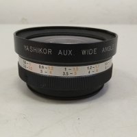 Обектив Yashikor Aux. wide angle 1:4, снимка 5 - Обективи и филтри - 34265577