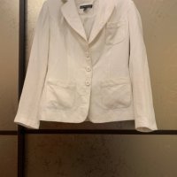 Продовам бяло сако лен и памук  марка Batibaleno, снимка 4 - Сака - 39932200