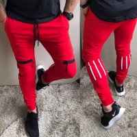 David&Gеrenzo ново червено долнище, снимка 3 - Спортни дрехи, екипи - 39138195