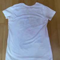 Бяла тениска с неонови картинки , снимка 3 - Тениски - 41646749