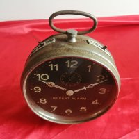 Рядък Стар Голям Английски Часовник , Будилник Foreign, снимка 1 - Антикварни и старинни предмети - 41594719