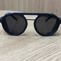 Топ модел мъжки слънчеви кръгли очила с кожа отстрани, снимка 5 - Слънчеви и диоптрични очила - 44529911