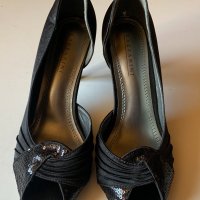 Обувки, официални, Lazzarini, сатен, № 38-39, снимка 1 - Дамски елегантни обувки - 24103296