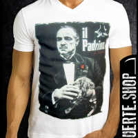 Тениска с щампа IL PADRINO, снимка 1 - Тениски - 36330237