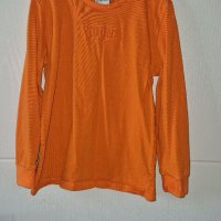 6-7г 122см Блуза с дълъг ръкав памук оранжева без следи от употреба, снимка 1 - Детски Блузи и туники - 39197342