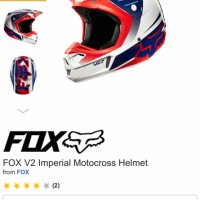 Каска Fox V2 Imperial Motocross 2XL 63-64 см, снимка 8 - Аксесоари и консумативи - 32744191