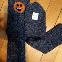 Ръчно  плетени мъжки чорапи размер 43, снимка 2 - Мъжки чорапи - 34726249