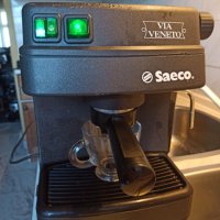 Кафемашина Саеко Виа Венето с ръкохватка с крема диск, работи отлично и прави хубаво кафе с каймак , снимка 4 - Кафемашини - 40972195