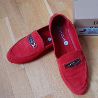 Червени мокасини Дарис Daris, снимка 2 - Дамски ежедневни обувки - 42374416