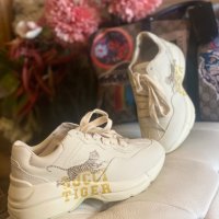 Маратонки Гучи*38*Gucci Rhyton Tiger Ivory, снимка 10 - Маратонки - 42425011