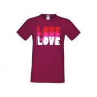 Мъжка тениска Свети Валентин LOVE LOVE LOVE 1, снимка 5 - Тениски - 35713882