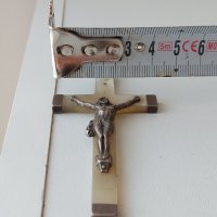 Седефен кръст със сребърен обков/сребро сребърни, снимка 2 - Други ценни предмети - 40955473