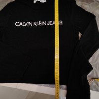 Calvin Klein дамски черен къс топ с дълъг ръкав, XS , снимка 4 - Корсети, бюстиета, топове - 40532270