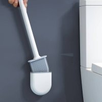 Силиконова четка за почистване на тоалетна чиния, снимка 3 - Мопове, кофи, четки и метли - 44501215