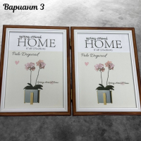 Двойна дървена рамка за снимки тип книга, снимка 4 - Други стоки за дома - 44552279