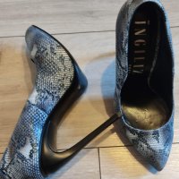 Обувки на висок ток - ЕСТЕСТВЕНА КОЖА , снимка 10 - Дамски обувки на ток - 40980176