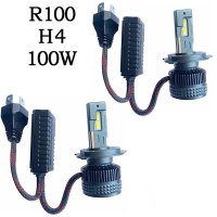 Диодни крушки R100, H4, 12V/24V, снимка 1 - Аксесоари и консумативи - 42430242