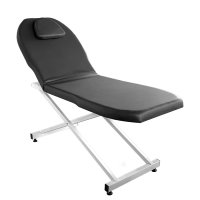 Стационарно метално легло за козметика и масаж T00, Черен, снимка 2 - Кушетки - 41598247