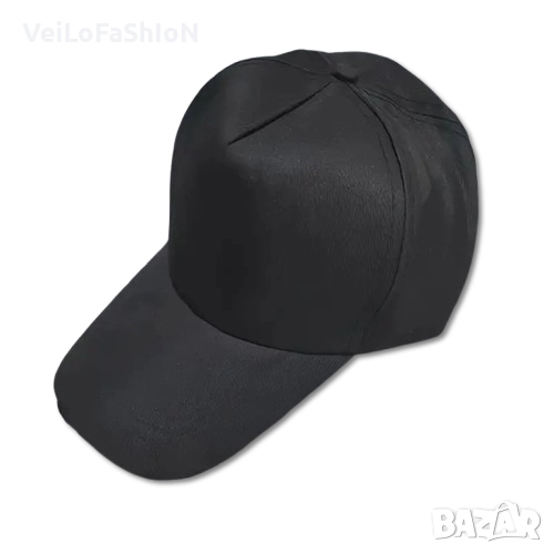 Нова шапка с козирка в черен цвят, снимка 1