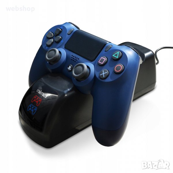 Стойка и зарядно за PS4 джойстици (dualshock), модел P4, снимка 1