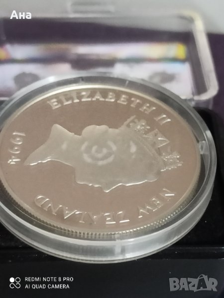 5 Долара 1994Нова Зеландия сребро

, снимка 1