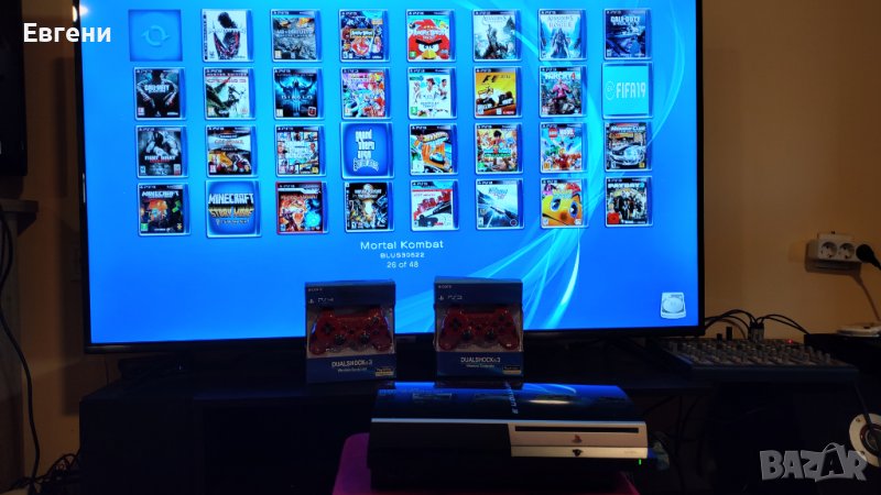 Playstation 3 Плейстейшън 3 fat PS3 фат отключена с 45 игри 500 гб, снимка 1