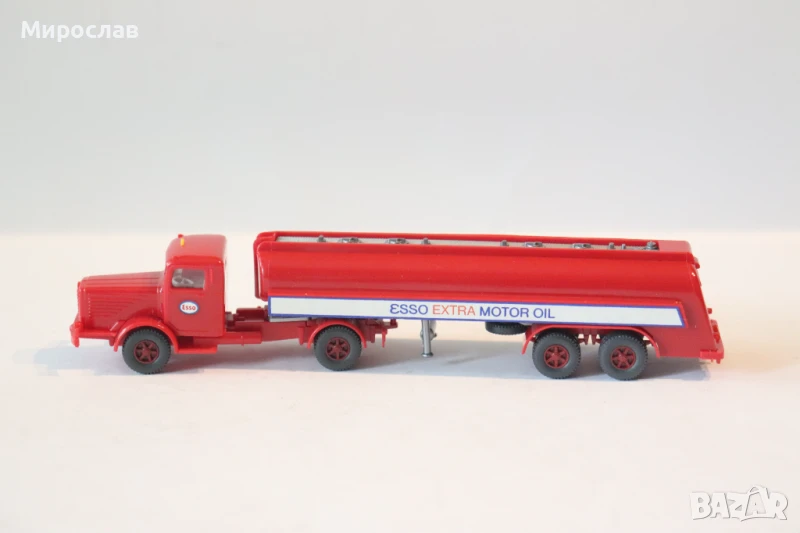 WIKING H0 1/87 BUSSING  ESSO ЦИСТЕРНА КАМИОН МОДЕЛ КОЛИЧКА ИГРАЧКА, снимка 1