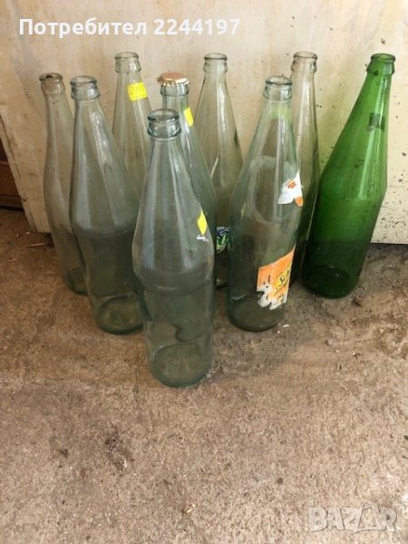 стъклени шишета от СОЦА - ШВЕПС 1Л., снимка 1