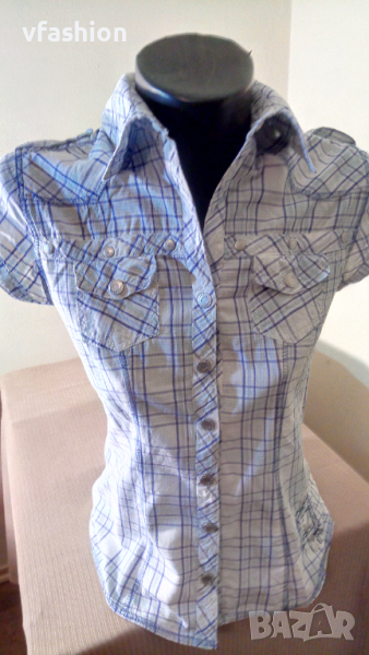 ДАМСКА КАРИРАНА РИЗА CLOCKHOUSE, снимка 1