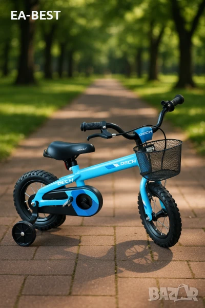 🚲 Детски велосипед Dech 12” със помощни колела, снимка 1