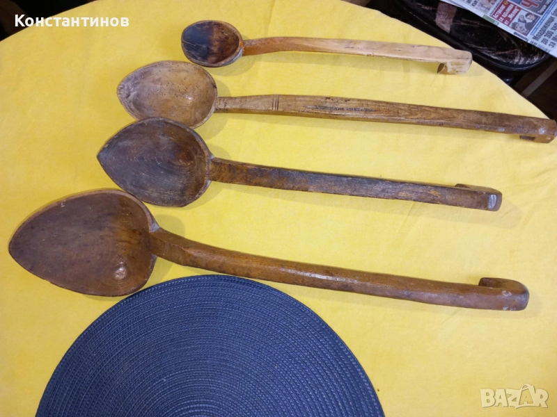 Стари дървени лъжици, снимка 1