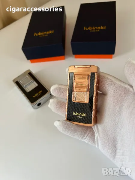 Запалка Lubinski с двоен пламък и вграден пънч, снимка 1