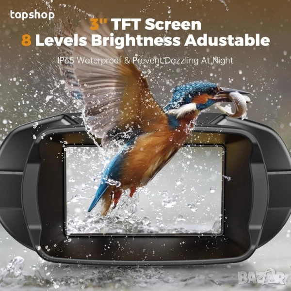 Нов Дийимин 4K бинокъл за нощно виждане, 3-инчов HD екран с 8X цифрово увеличение,  батерия 5000mAh, снимка 1