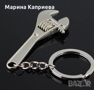 Метален ключодържател във формата на раздвижен гаечен ключ /Z-24/, снимка 1