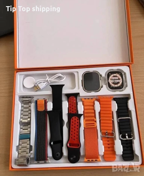 Смарт часовник 2023 New smart watch S100 ultra 7 in 1, снимка 1