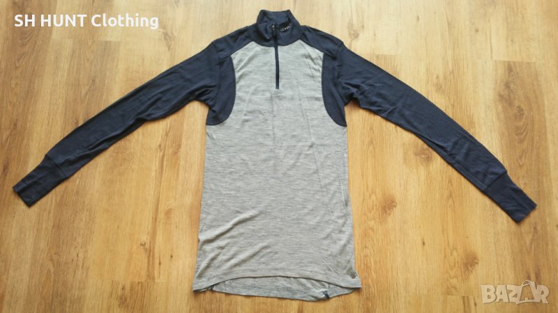 DEVOLD HIKING MAN HALF ZIP NECK 100% Extra Fine Merino Wool размер M термо блуза - 283, снимка 1