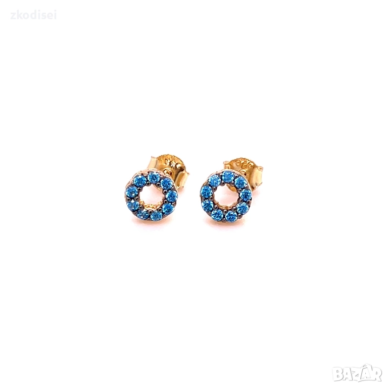 Златни обеци 1,26гр. 14кр. проба:585 модел:34565-1, снимка 1