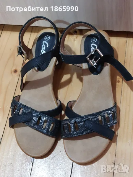 Сандали на плътен ток., снимка 1