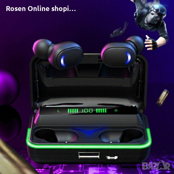 Безжични слушалки E10 МiPods V5.3 с LED дисплей и изискан дизайн ,Промо цена!, снимка 1