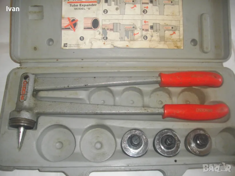 RIDGID EXPANDER РЪЧЕН КАЛИБРАТОР ЕКСПАНДЕР РИДГИД ЗА РАЗШИРЕНИЕ НА ТРЪБИ С ЕКСТРАКТОРИ 22мм 18мм 16м, снимка 1