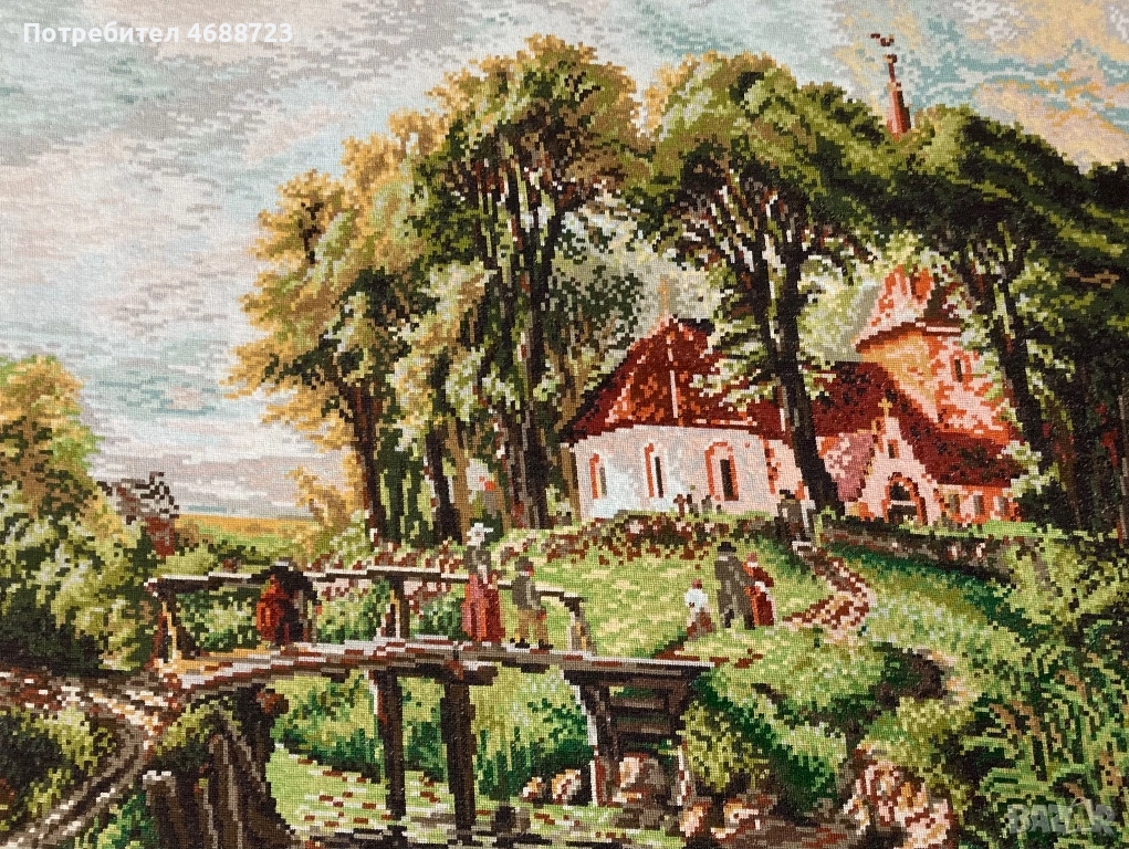 Гоблен “Пътят към църквата”, снимка 1