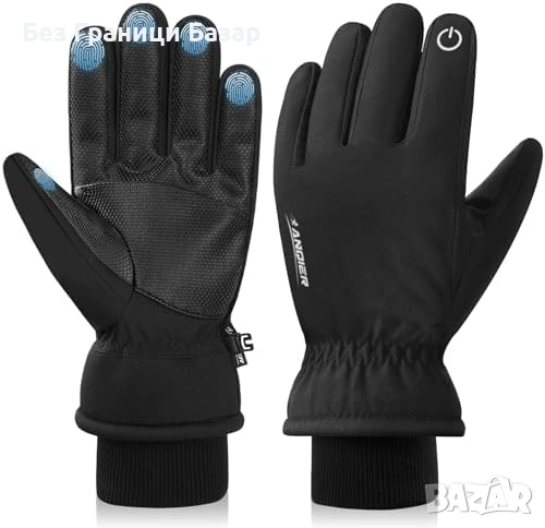 Нови Топли зимни ръкавици с тъчскрийн и еластичен маншет за студ зима, снимка 1
