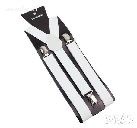 Тиранти в бял цвят, снимка 1