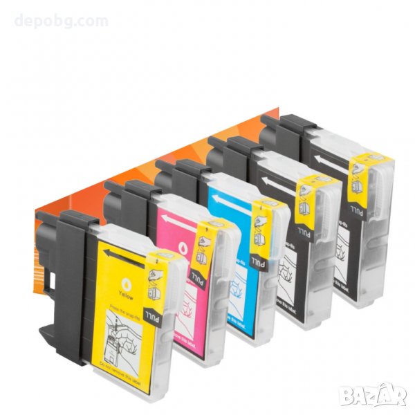 Комплект мастилници мастило тонер касетки Brother LC 980 / 1100 / 985, снимка 1