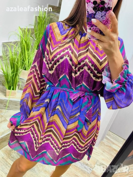 Стилна дамска рокля, снимка 1